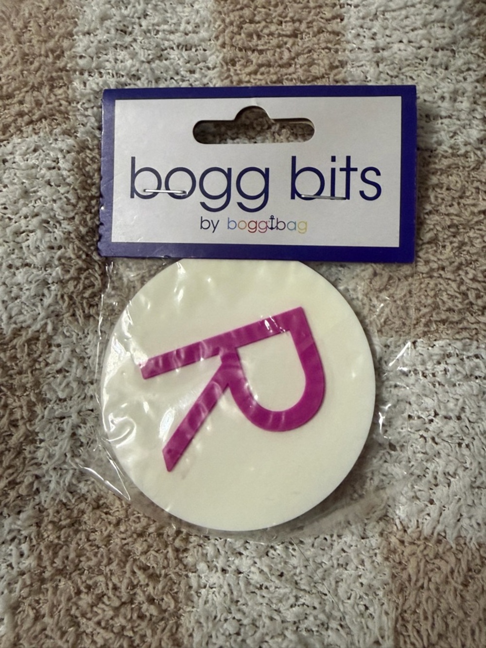 BOGG BAG Bogg Bits White Round Accessory Tag